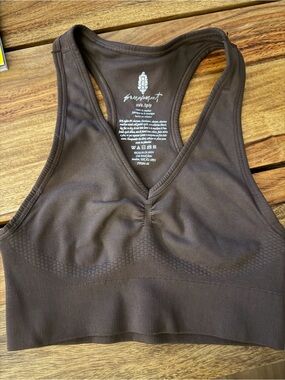 Spiritual Gangster Chocolate Brown Racerback Sports Bra